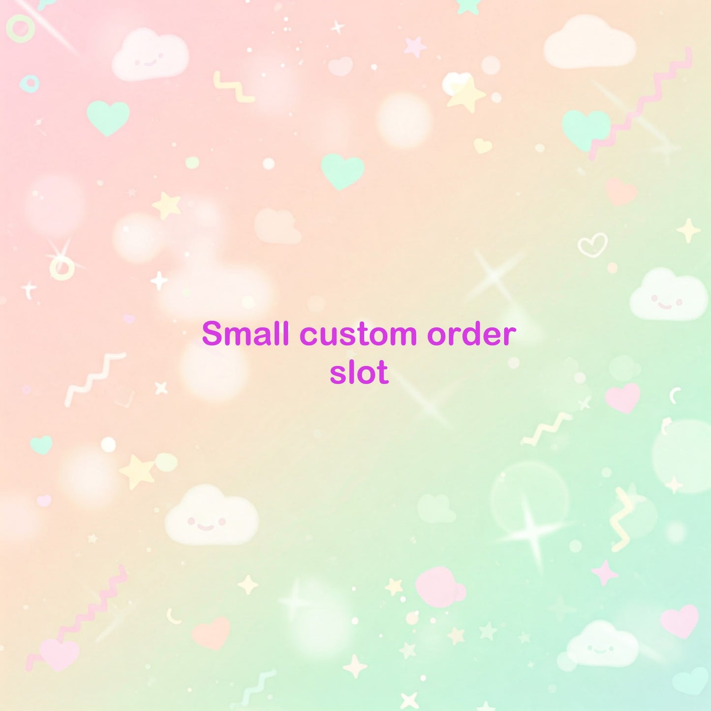 Small custom order slot
