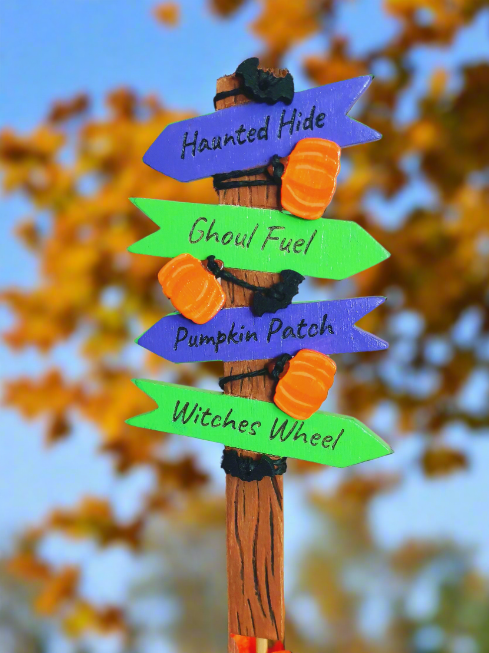 Halloween signpost