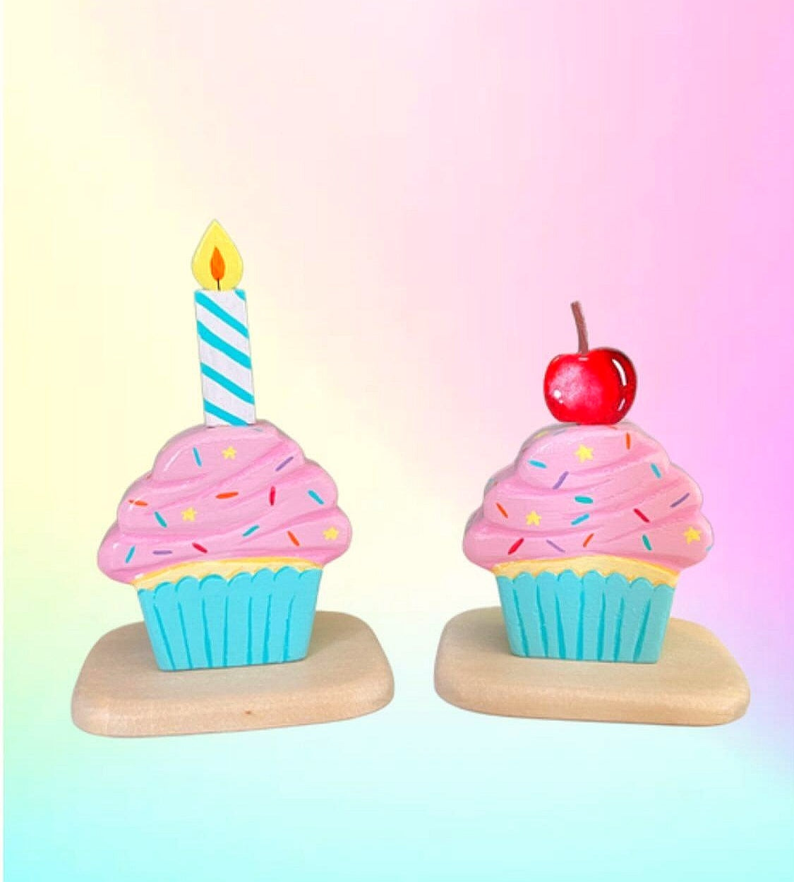 Cupcake spray holder (with changeable toppings)