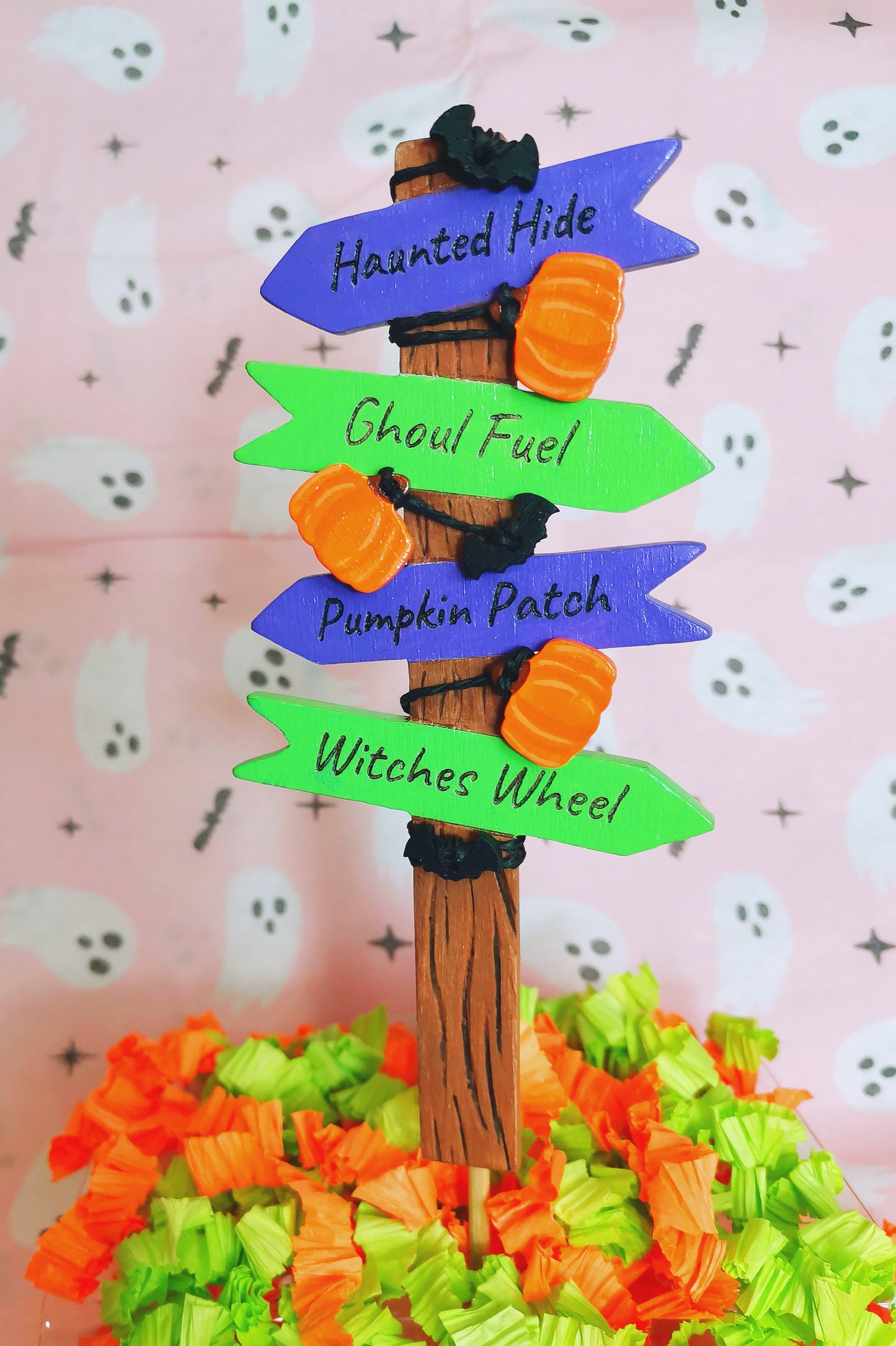 Halloween signpost