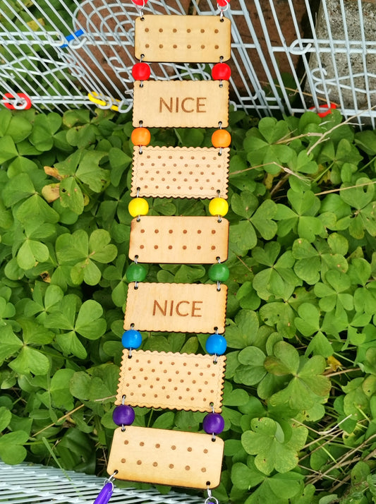 Rainbow beaded Biscuit bridge