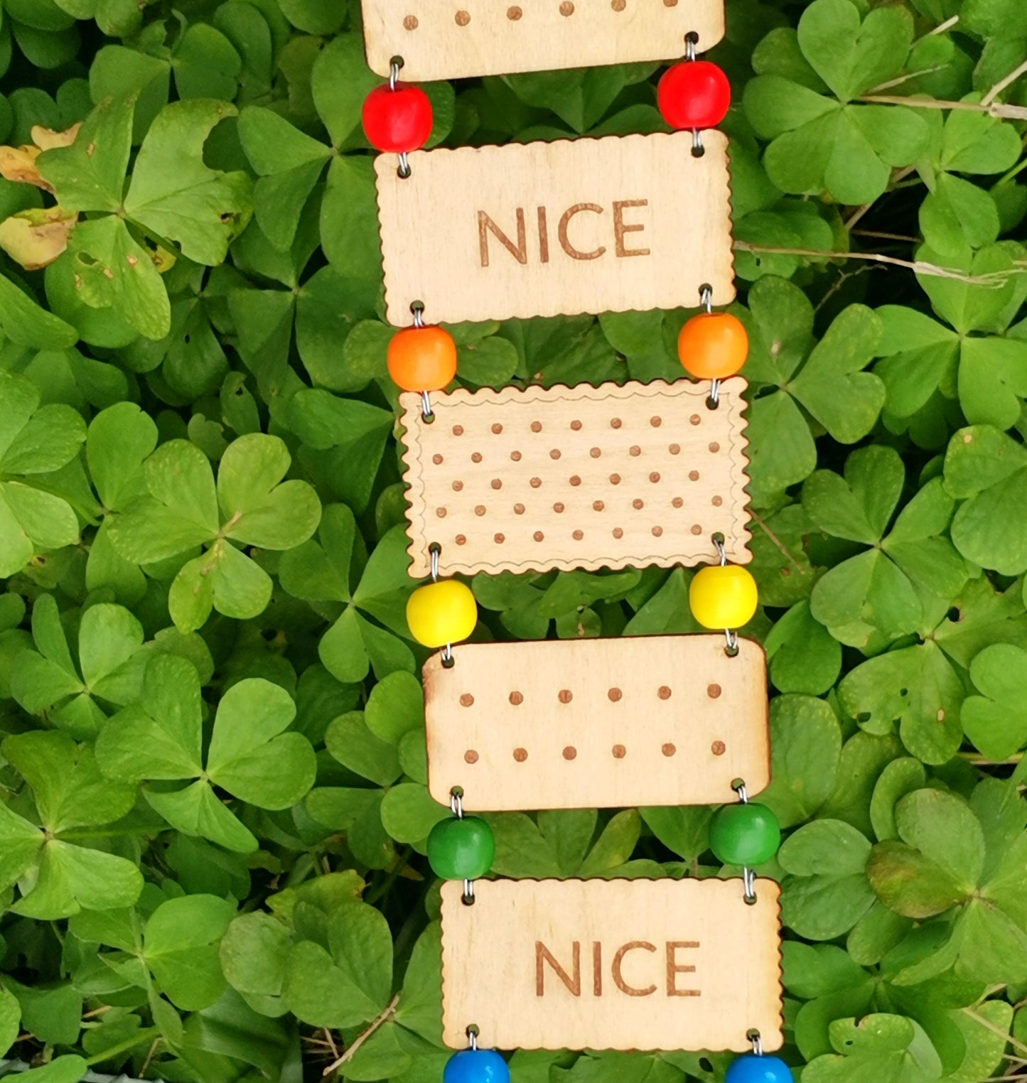 Rainbow beaded Biscuit bridge