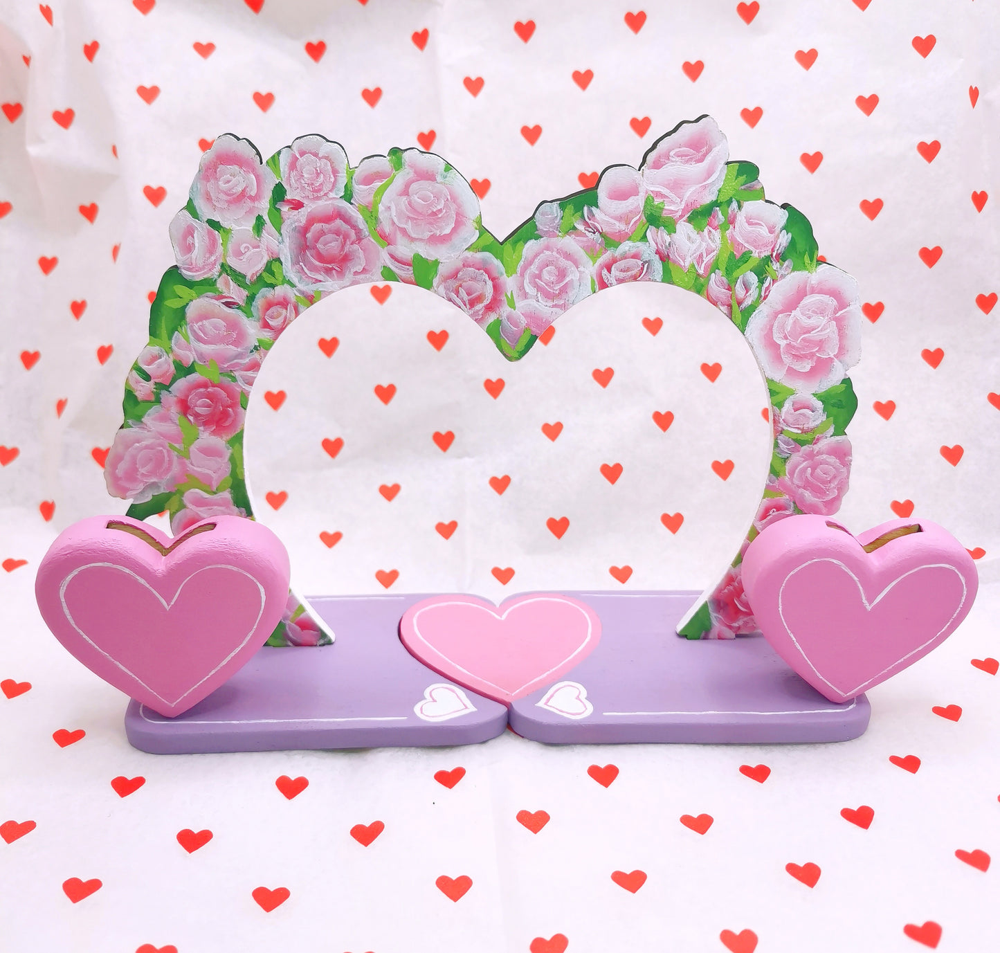 Valentines arch and spray holder